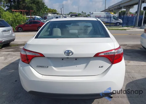 2016 Toyota Corolla Le from USA, damaged, VIN 5YFBURHE6GP548053